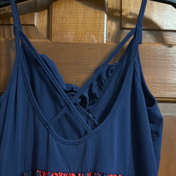 Disney Navy and Red Tropical Dress - Picture 6 of 14